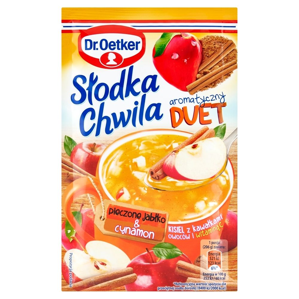 Dr Oetker KISIEL SŁODKA CHWILA ROZGRZEWAJĄCA PIECZONE JABŁKO/CYNAMON 31,5G DR.O