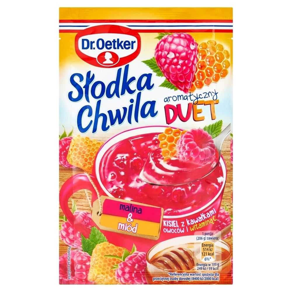 Dr Oetker Dr. Oetker KISIEL SŁODKA CHWILA ROZGRZEWAJĄCA MALINA/MIÓD 31,5G 281108