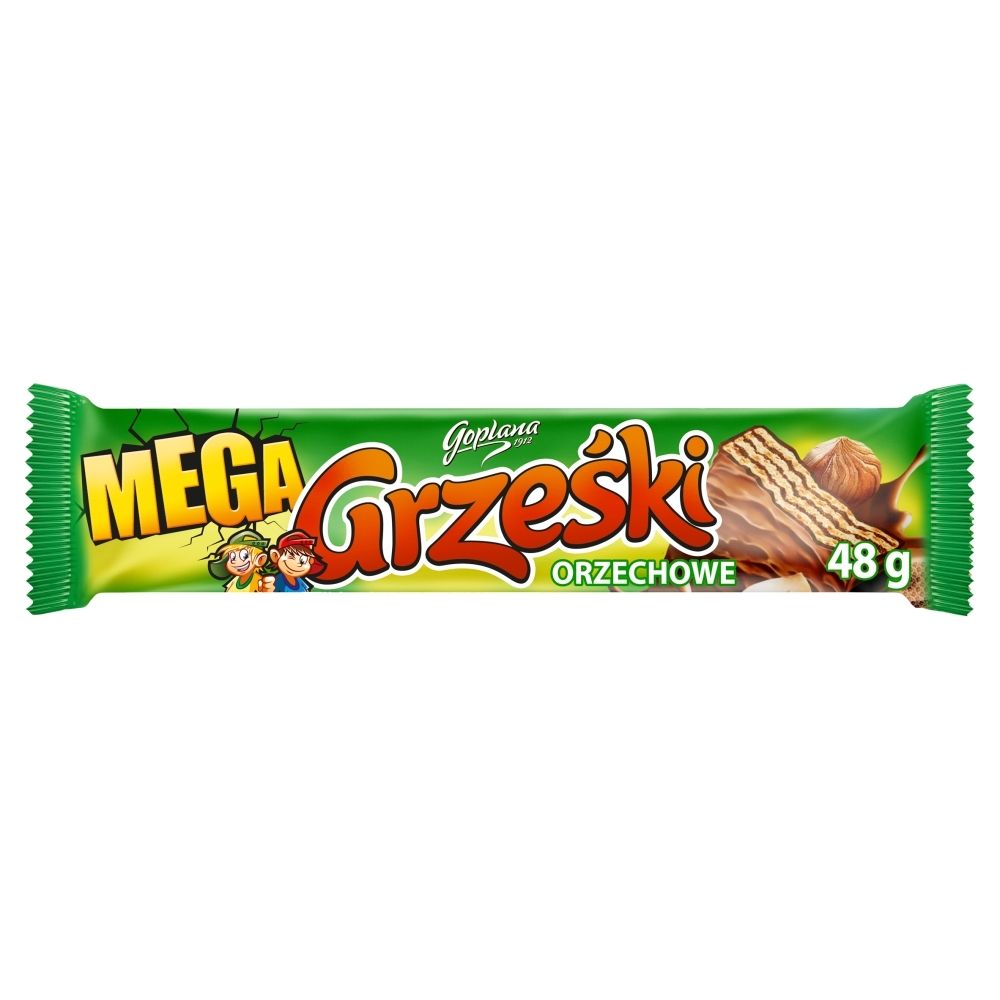 GRZEŚKI GRZEŚKI MEGA ORZECHOWE W CZEKOLADZIE MLECZNEJ 48 G zakupy dla domu i biura! 67694208