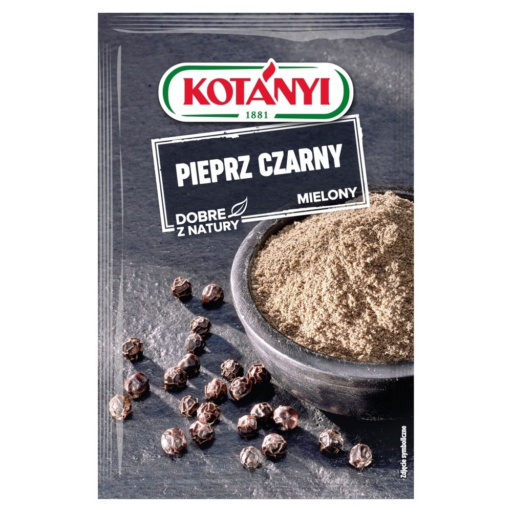 Kotanyi Pieprz czarny mielony 20 g Kotányi