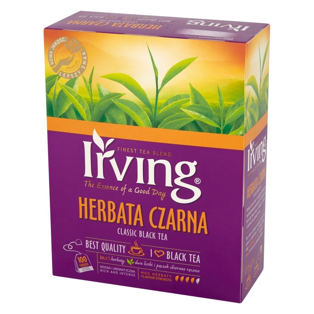 Irving HERBATA CZARNA 100 SASZ. ( 2 G X 100 TOREBEK)