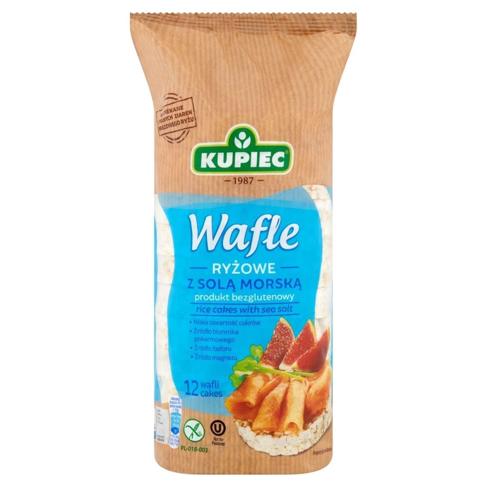 Kupiec Wafle ryżowe z solą morską A'12 120 g