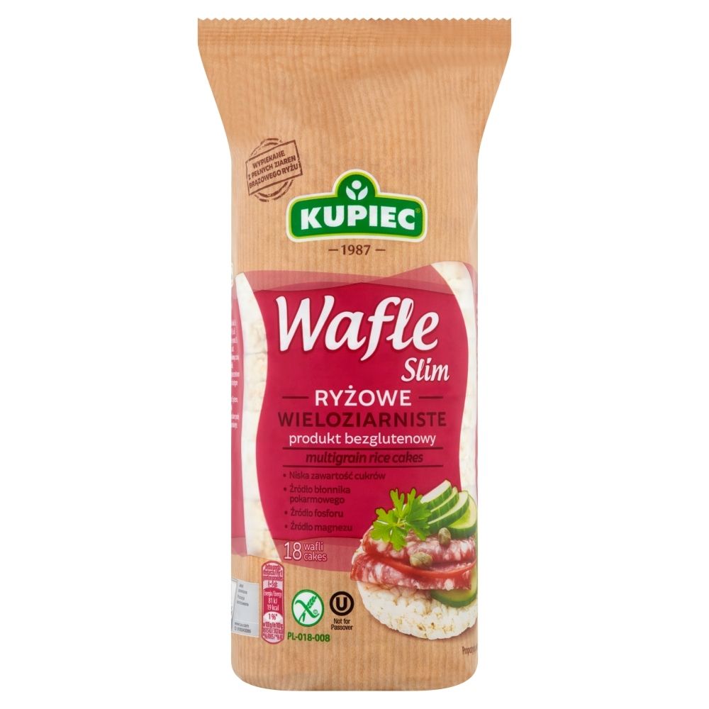 Kupiec Wafle ryżowe wieloziarniste Slim A'18 90 g