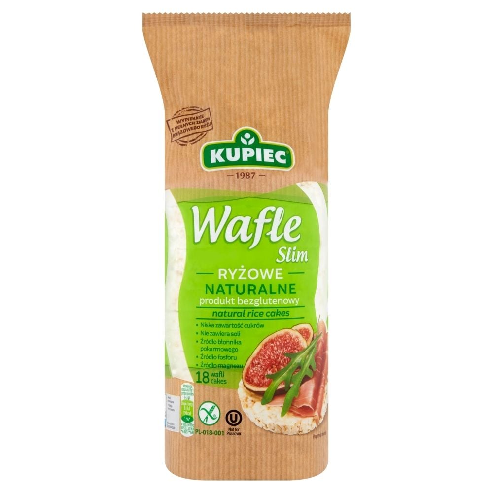 Kupiec Wafle ryżowe naturalne Slim A'18 90 g