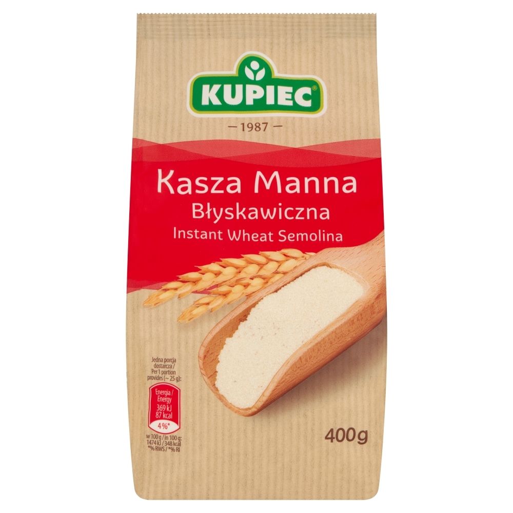 Kupiec Kasza manna błyskawiczna 400g
