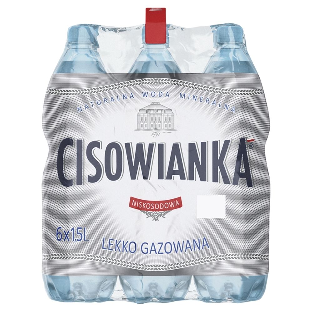 Cisowianka Naturalna woda mineralna lekko gazowana 6pak