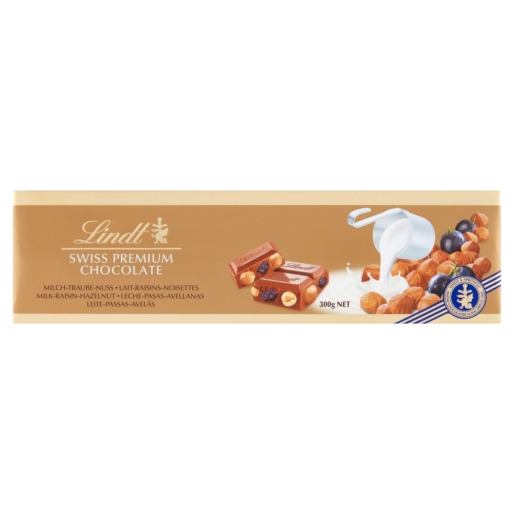 Lindt MILK GRAPE GOLD TABLET 300g