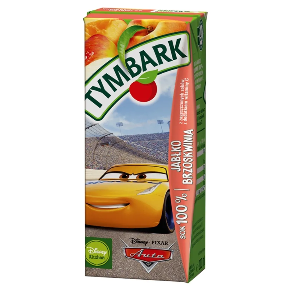 Tymbark Sok 100% Jabłko brzoskwinia 200 ml