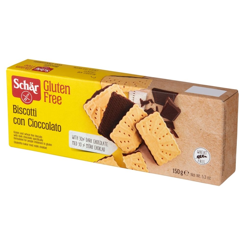 Schar HERBATNIKI BISCOTTI CIOCCOLATO 150G zakupy dla domu i biura B32090