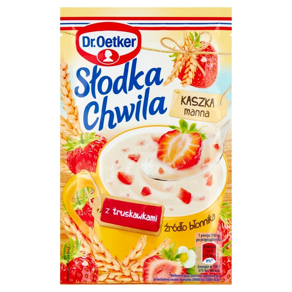 Dr. Oetker Dr Oetker SCH KASZKA MANNA TRUSKAWKOWA 47,5G DR OETKER 47,5 G zakupy dla domu i biura 56340912