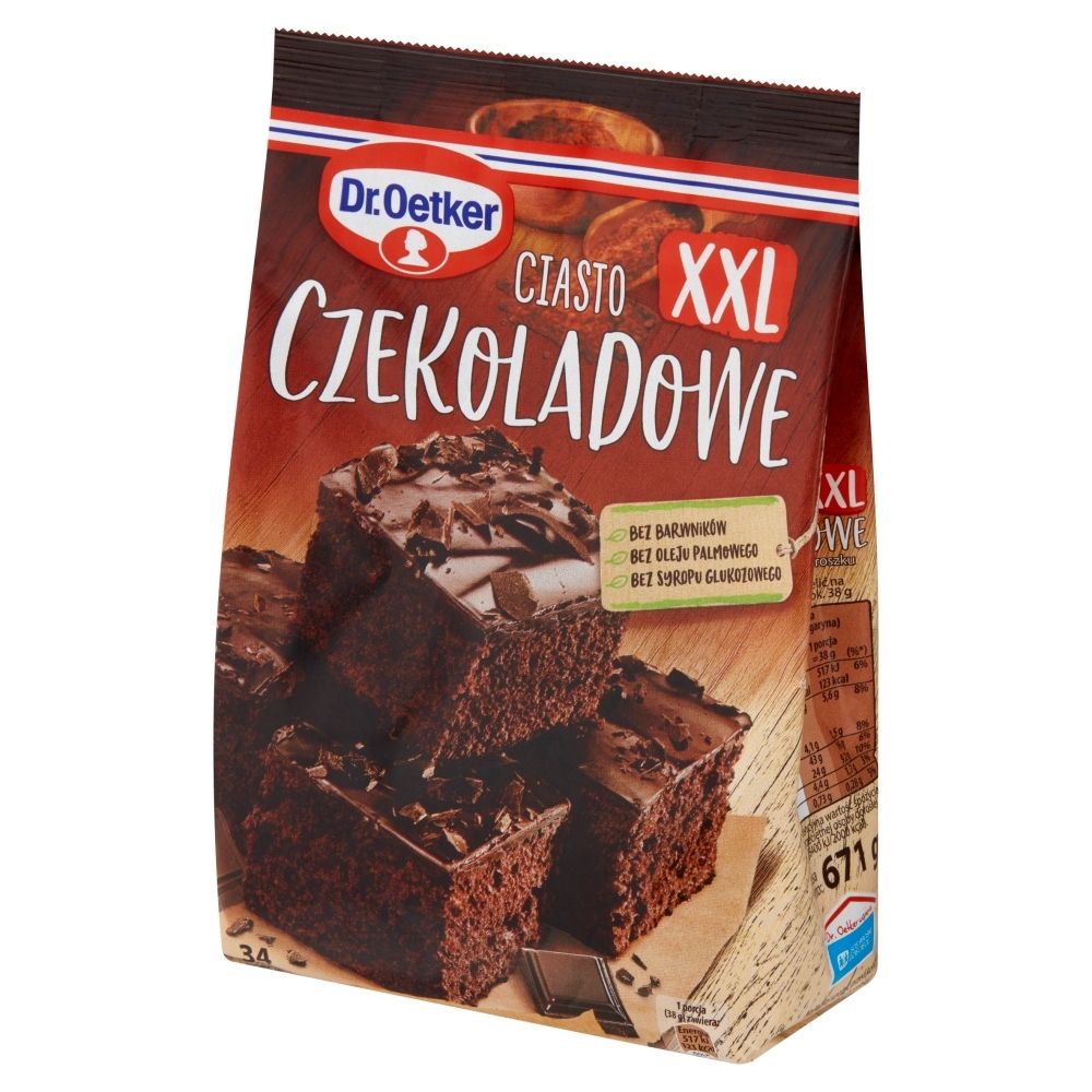 Dr. Oetker Dr Oetker DR OETKER CIASTO CZEKOLADOWE XXL 671G Zakupy dla domu i biura! 72974436