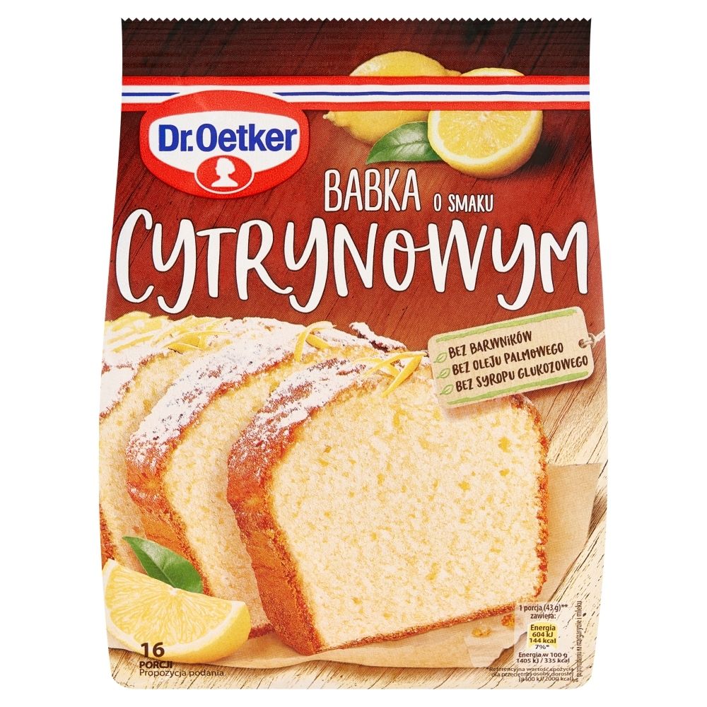 Dr. Oetker, Ciasto, Babka cytrynowa, 375 g