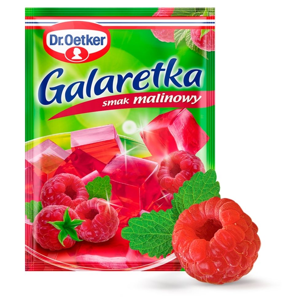 Dr. Oetker Galaretka o smaku malinowym 77 g
