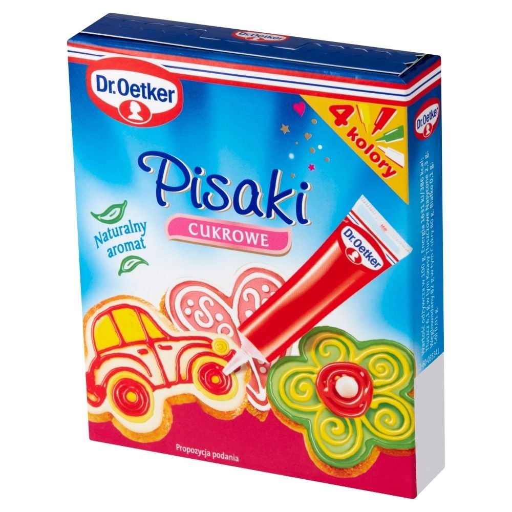 Dr. Oetker Pisaki cukrowe 76 g (4 kolory) Dr. Oetker