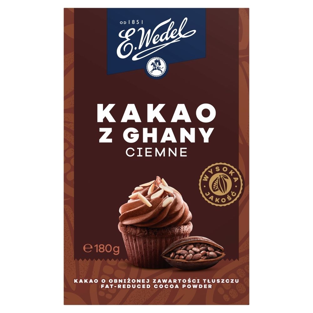 Wedel Lotte Kakao ciemne z Ghany E. 180 g