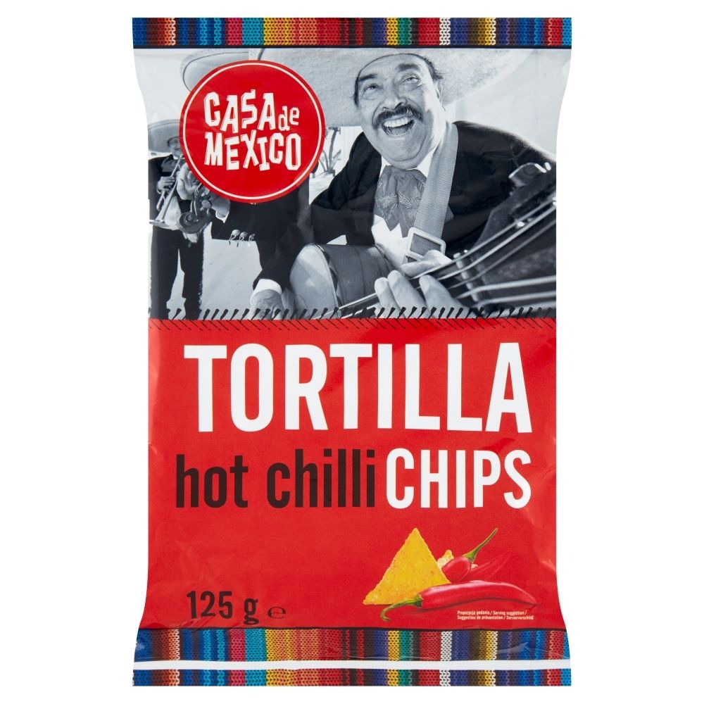 Czipsy tortilla o smaku chili 125g - Casa de Mexico