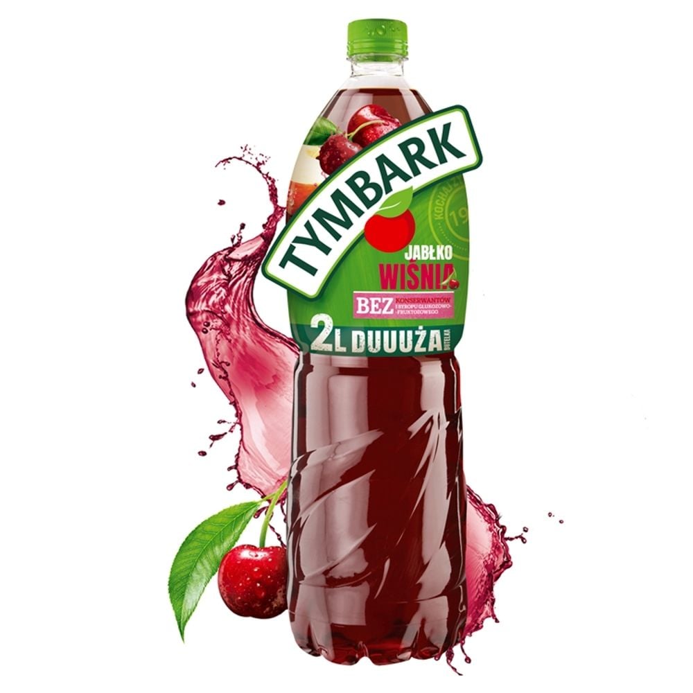 Tymbark Napój Jabłko Wiśnia bez konserwantów 2l
