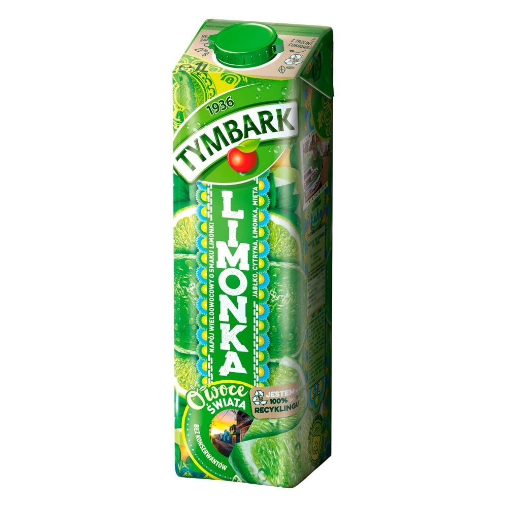 Tymbark OWOCE ŚWIATA LIMONKA NAPÓJ WIELOOWOCOWY 1 L zakupy dla domu i biura 76064716