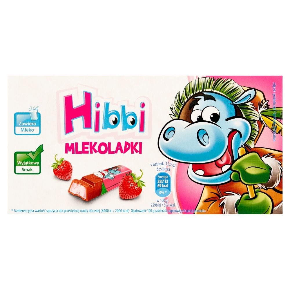 Hibbi MLEKOLADKI JOGURTOWO-TRUSKAWKOWE 100G zakupy dla domu i biura 45193638