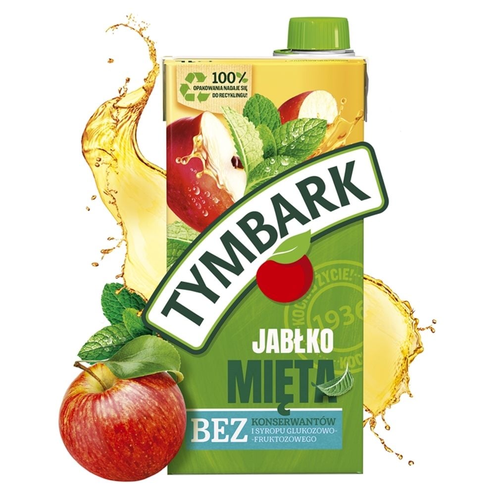 Tymbark NAPÓJ JABŁKO-MIĘTA KARTON 1 L