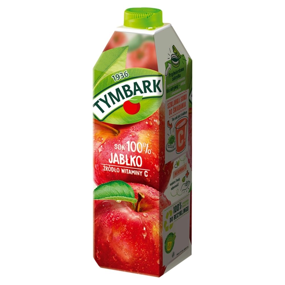 Tymbark Sok 100% jabłkowy 1 l