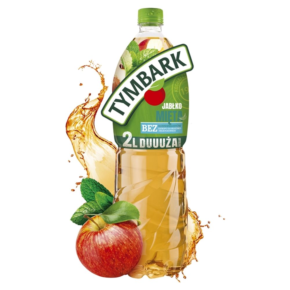 Tymbark Napój owocowy jabłko mięta 2 l