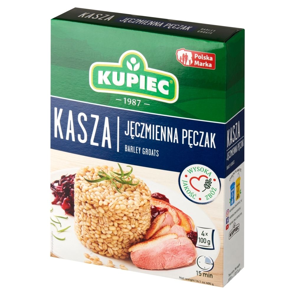 Kupiec Kasza jęczmienna pęczak 4X100G