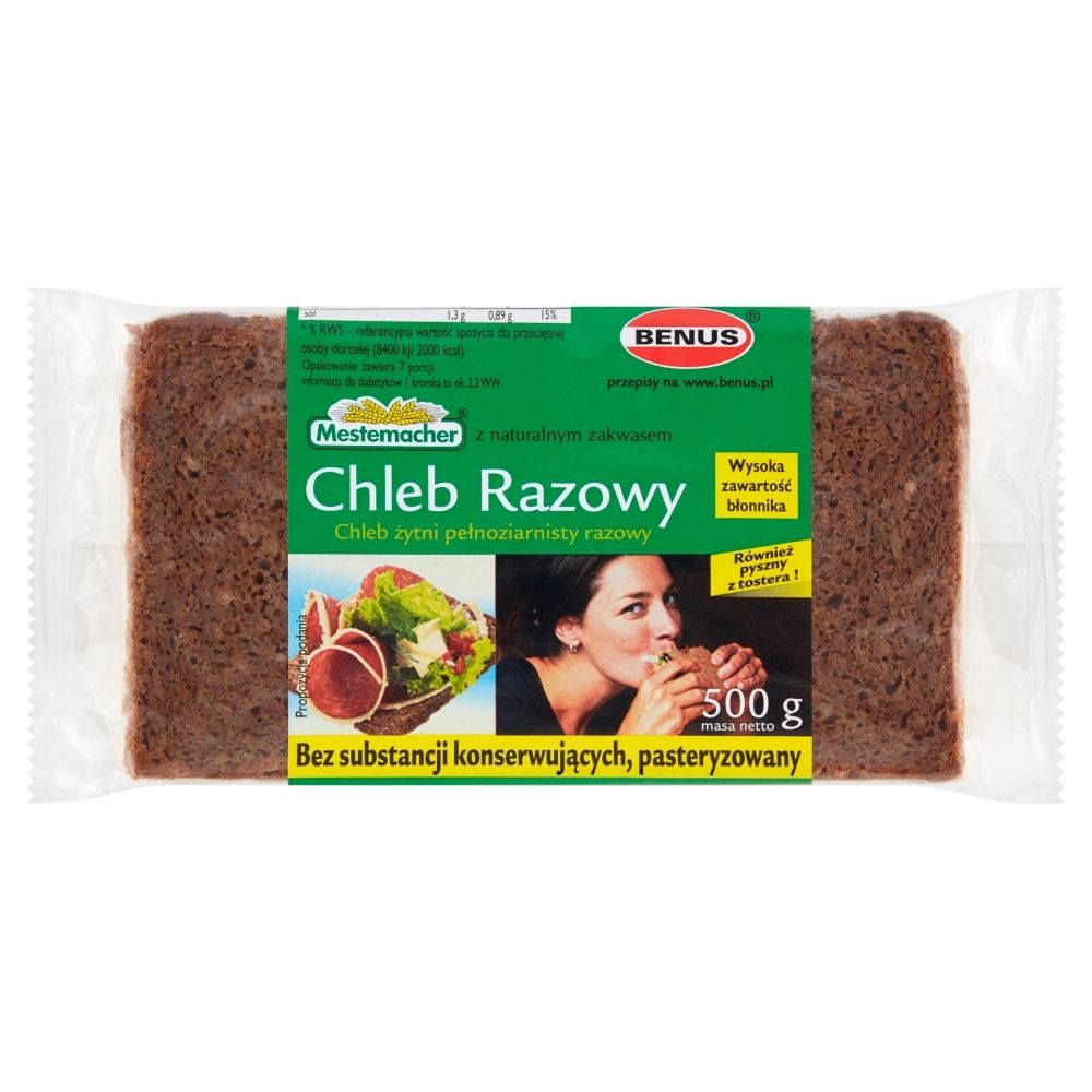 BENUS CHLEB RAZOWY 500G