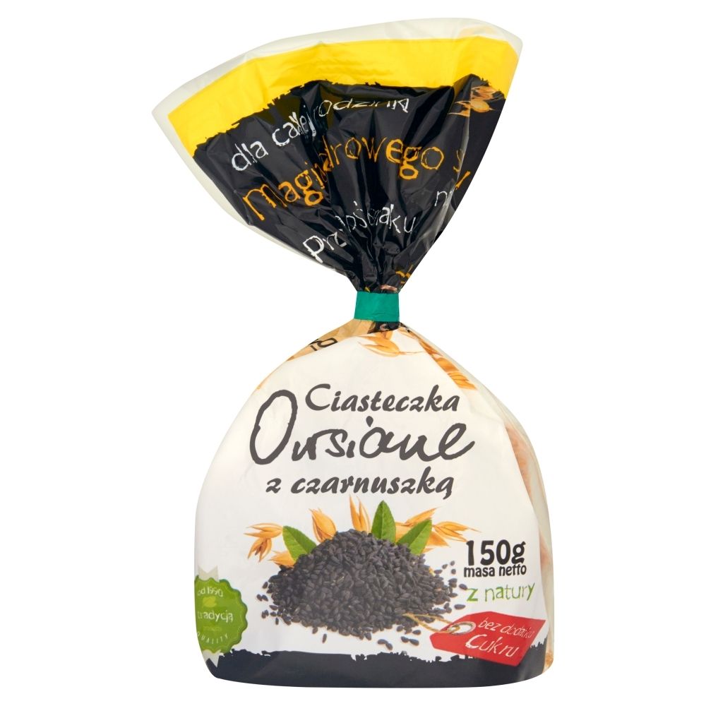 BioAnia BIOANIA Ciasteczka owsiane z czarnuszką 150g ANI852