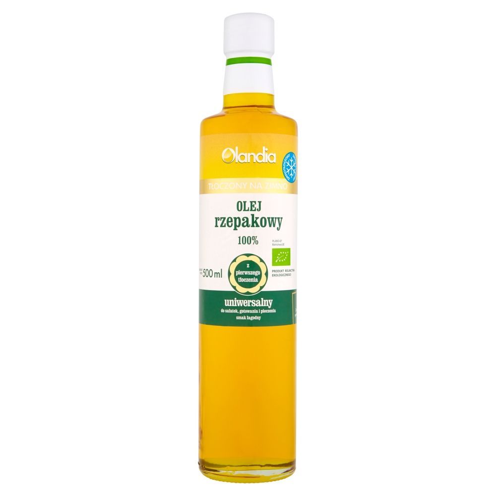 Olandia Olej Rzepakowy Uniwersalny 500ml EKO - BIO - ZPOOLEJRZEPUN