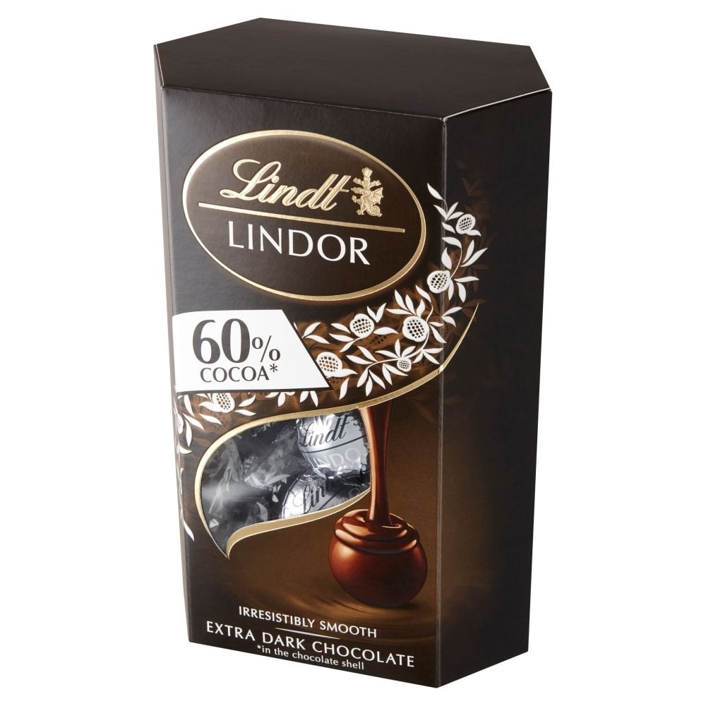 Lindt - Pralinki z czekolady gorzkiej z nadzieniem