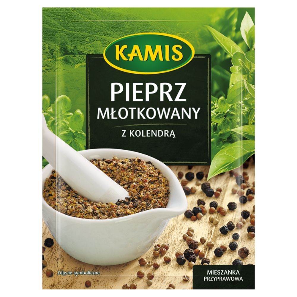 Kamis PIEPRZ MŁOTKOWANY Z KOLENDRĄ 15G Zakupy dla domu i biura! 901099342