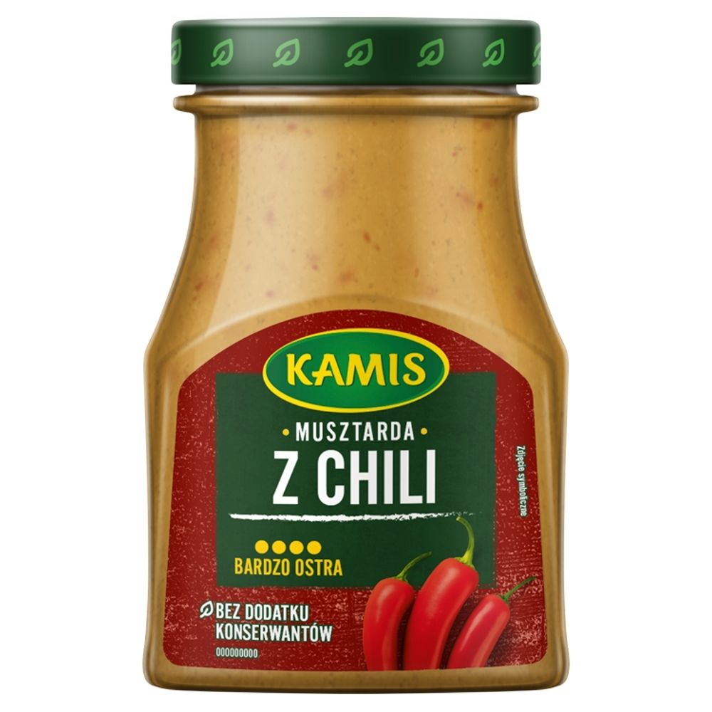 Kamis MUSZTARDA STRONG Z CHILI CIĘTYM 185G zakupy dla domu i biura 13678958