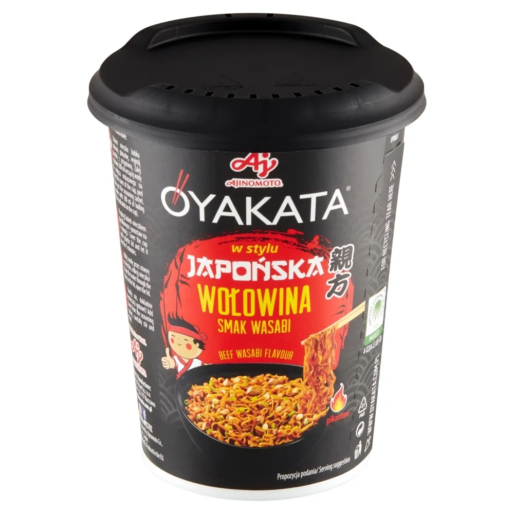 OYAKATA Danie instant z sosem Japońska wołowina smak wasabi
