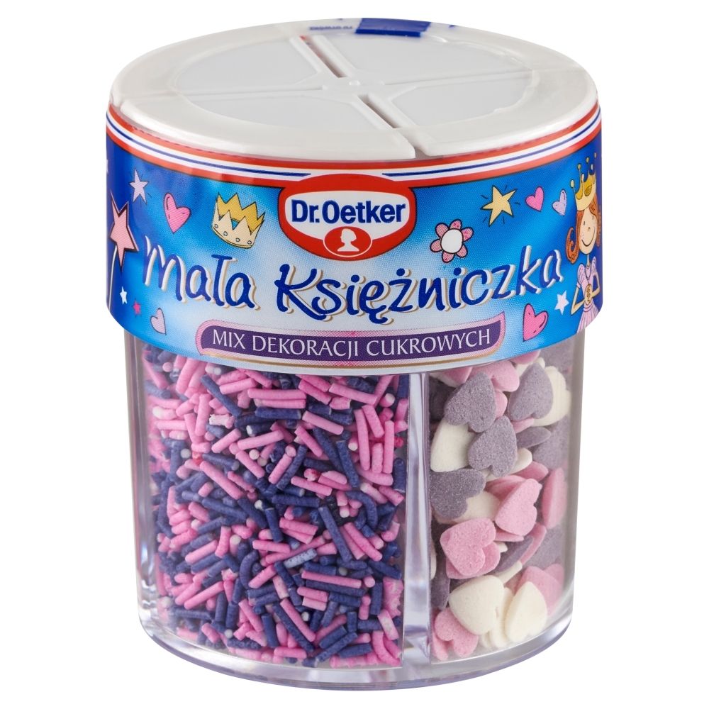Dr. Oetker Dr Oetker DR OETKER MAŁA KSIĘŻNICZKA MIX DEKORACJI CUKROWYCH 78 G zakupy dla domu i biura 42357467