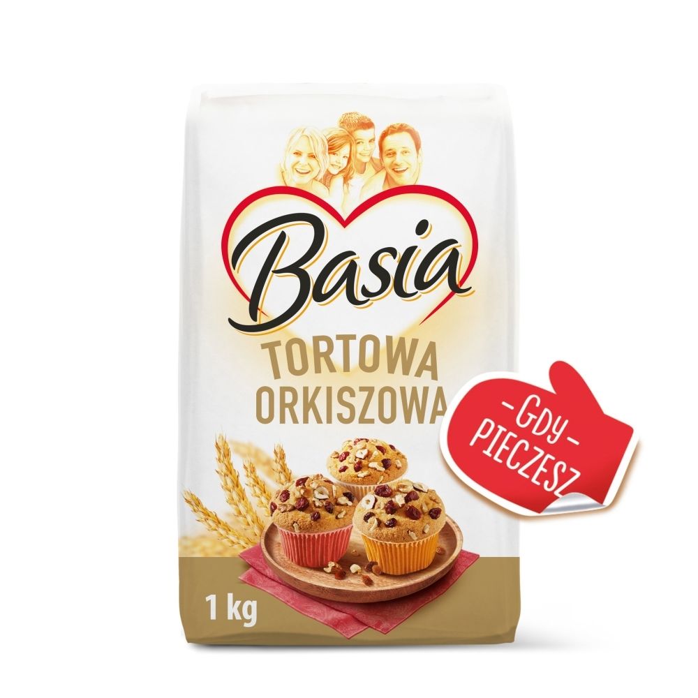 Basia MĄKA PSZENNA MĄKA ORKISZOWA TORTOWA TYP 450 0,9 KG 63910632