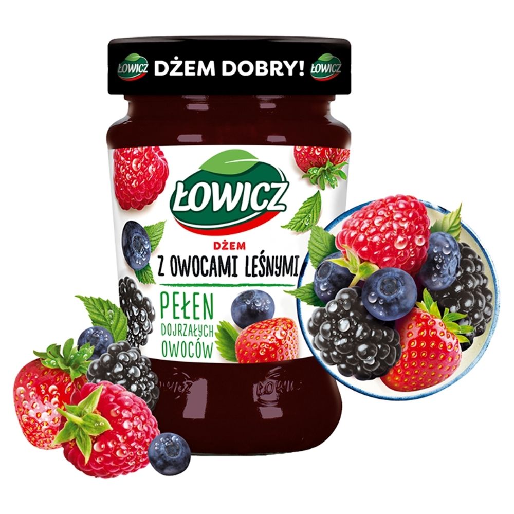 Łowicz DŻEM N/S Z OWOCÓW LEŚNYCH 280 G