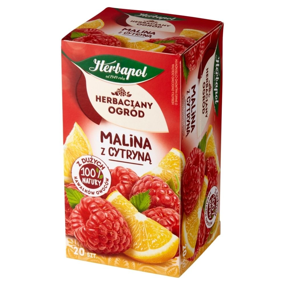 Herbata HERBAPOL owocowo-ziołowa (20 tb) Malina z Cytryną 54g HERBACIANY OGRÓD