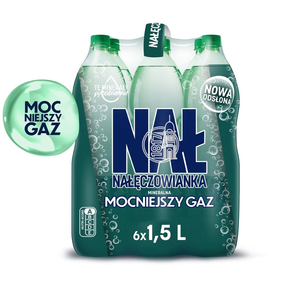 Nałęczowianka woda gazowana 1,5L /6szt./