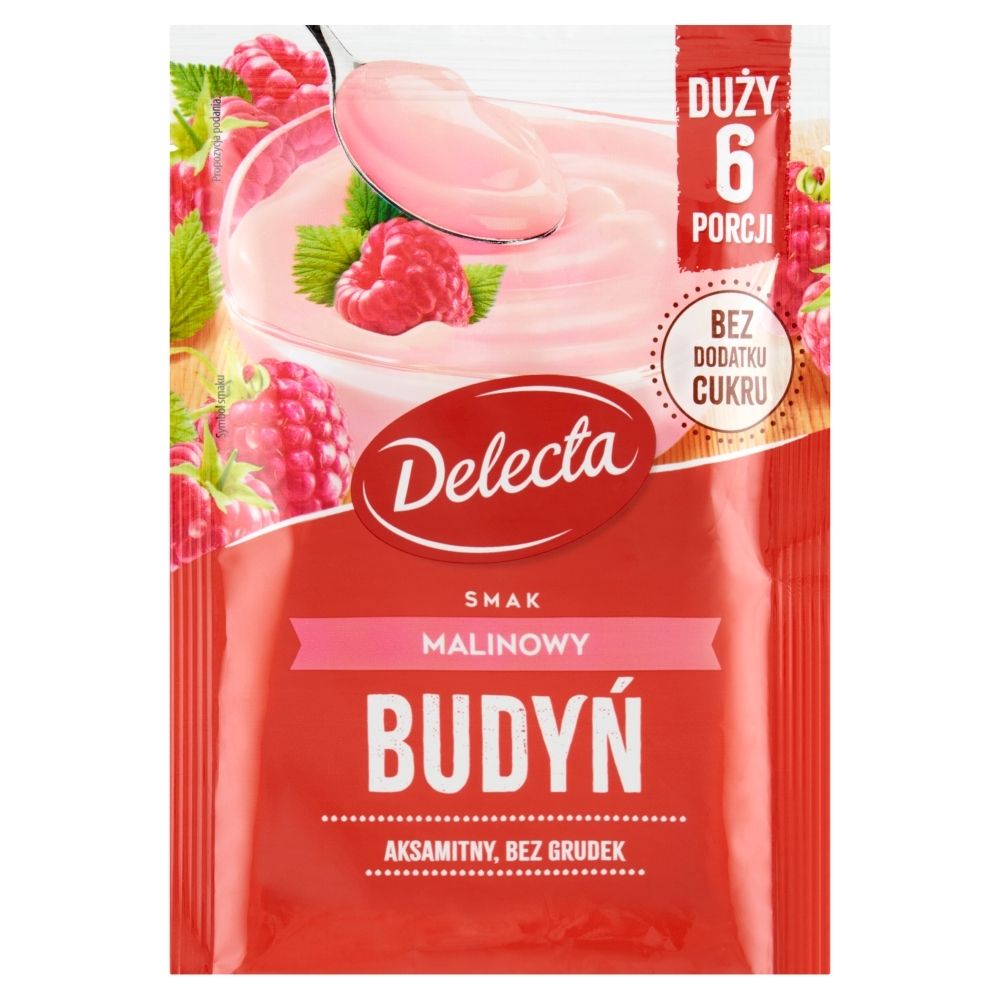 Delecta Duży budyń malinowy