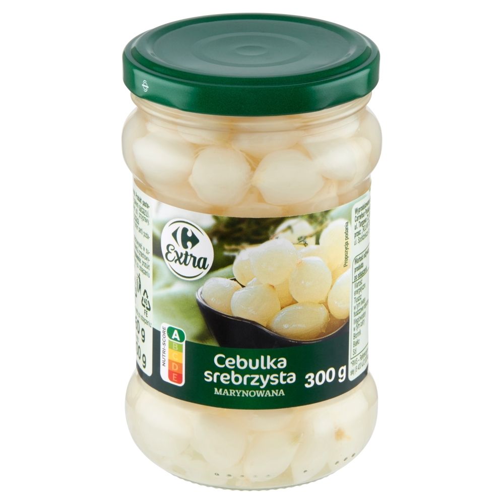 Carrefour Extra Cebulka srebrzysta marynowana 300 g