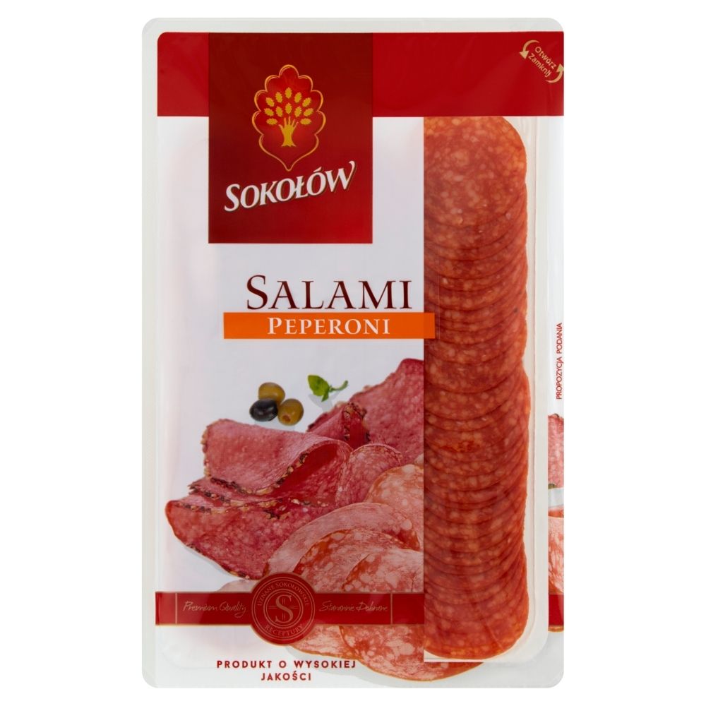 Salami peperoni plastry 100 g Salami z Dębicy