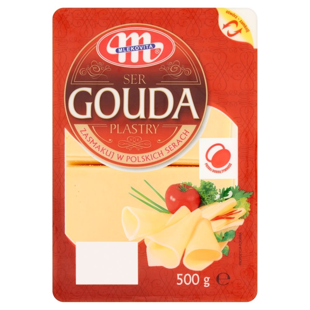 Mlekovita Ser Gouda dojrzewający plastry 500g