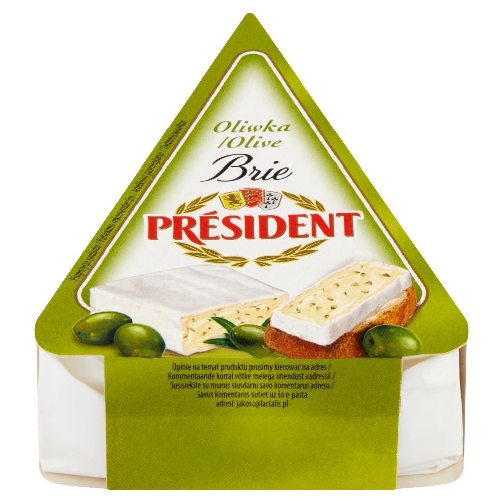President - Ser Brie z zielonymi oliwkami