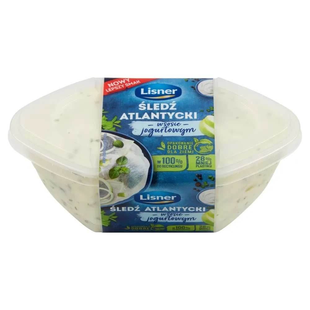 Lisner Śledź atlantycki filety w sosie jogurtowym 280 g SPAR-5900344018271