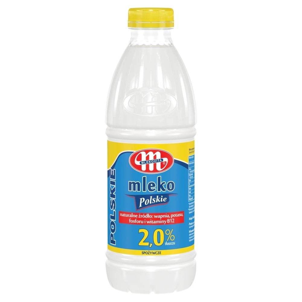 Mlekovita Mleko spożywcze Polskie 2% tłuszczu 1l