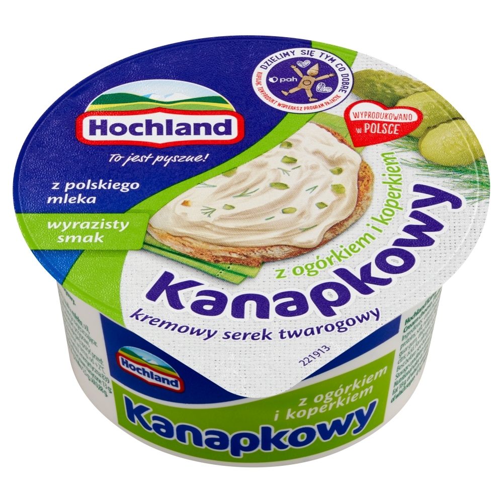 Hochland - Serek Kanapkowy z ogórkiem i koperkiem