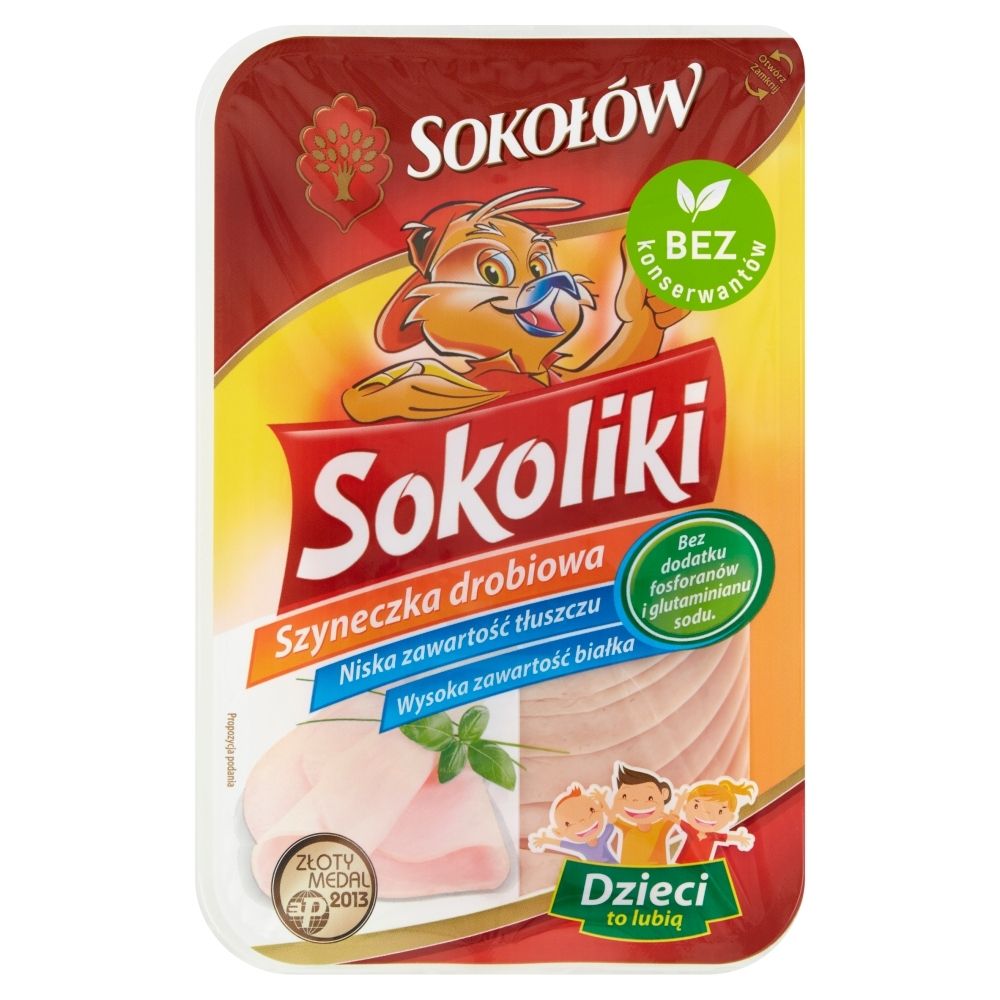 Szyneczka Drobiowa Plastry 100 G Sokoliki