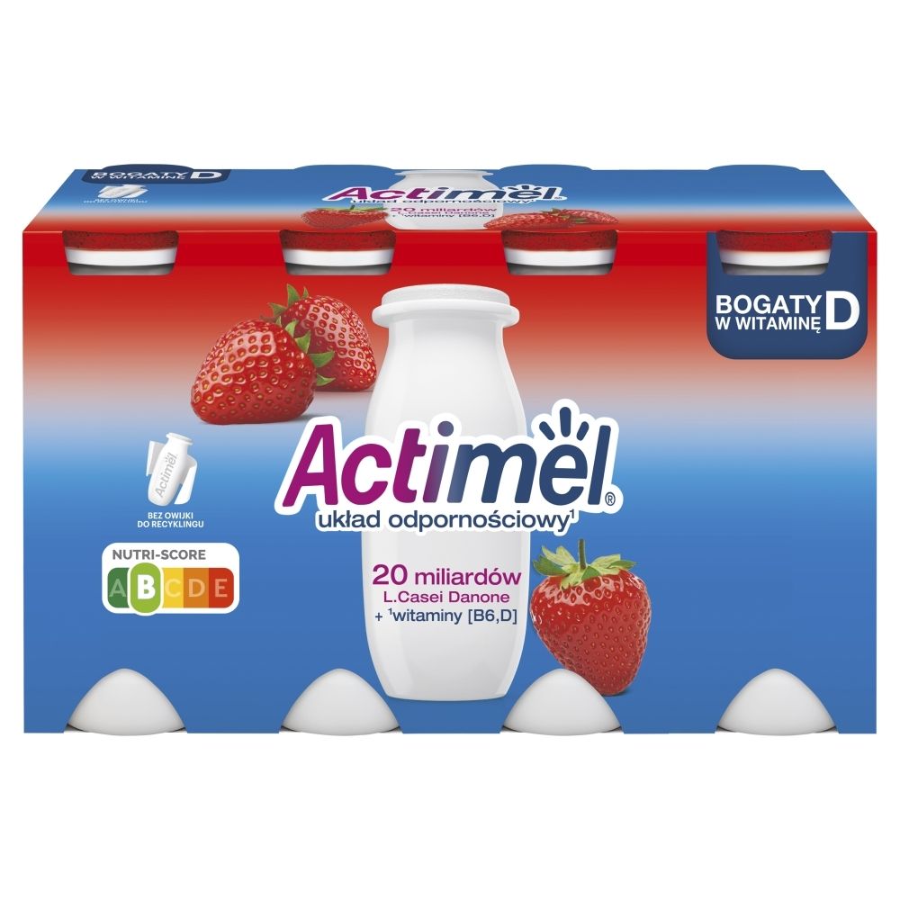 Danone Actimel Truskawkowy 8x100g