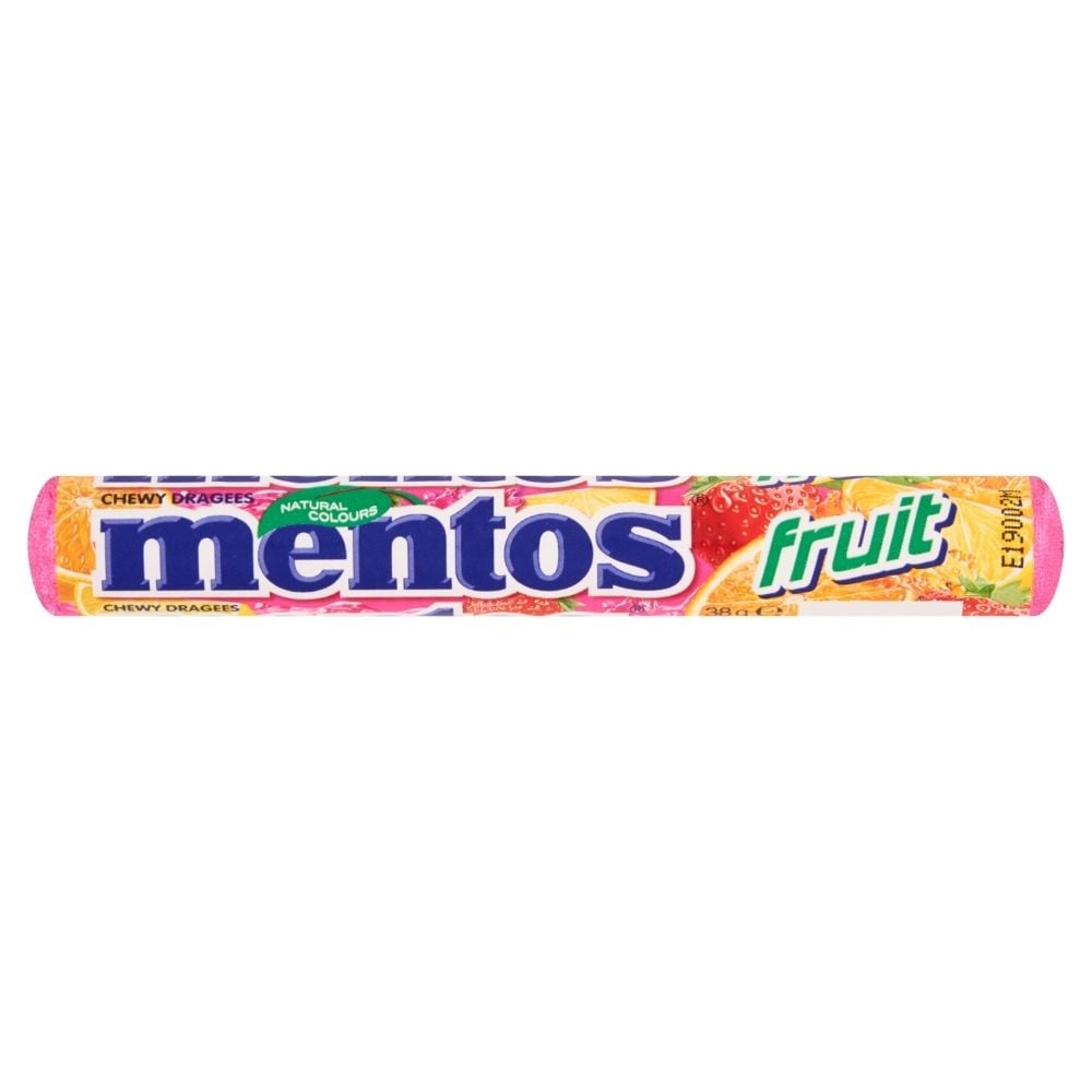 Van Melle Cukierki do żucia Mentos Fruit o smaku owocowym 38 g